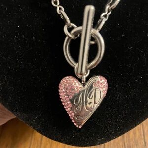 Silver Harley Davidson necklace